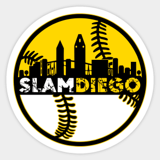 Slam Diego Baseball City Sunset Sticker